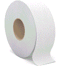 2 Ply White Jumbo Roll Toilet Tissue